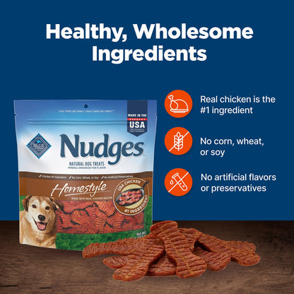 Blue Buffalo Nudges Grillers Steak Dog Treats, 16 oz