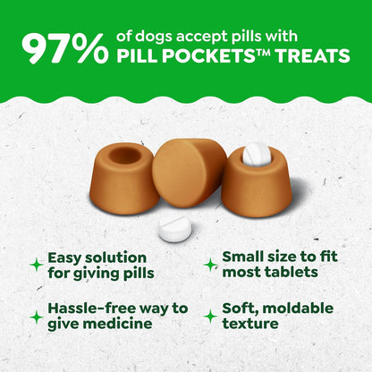 Greenies Pill Pockets Small Dog Treats, Cheese Flavor, 3.2 oz, 6-Pack