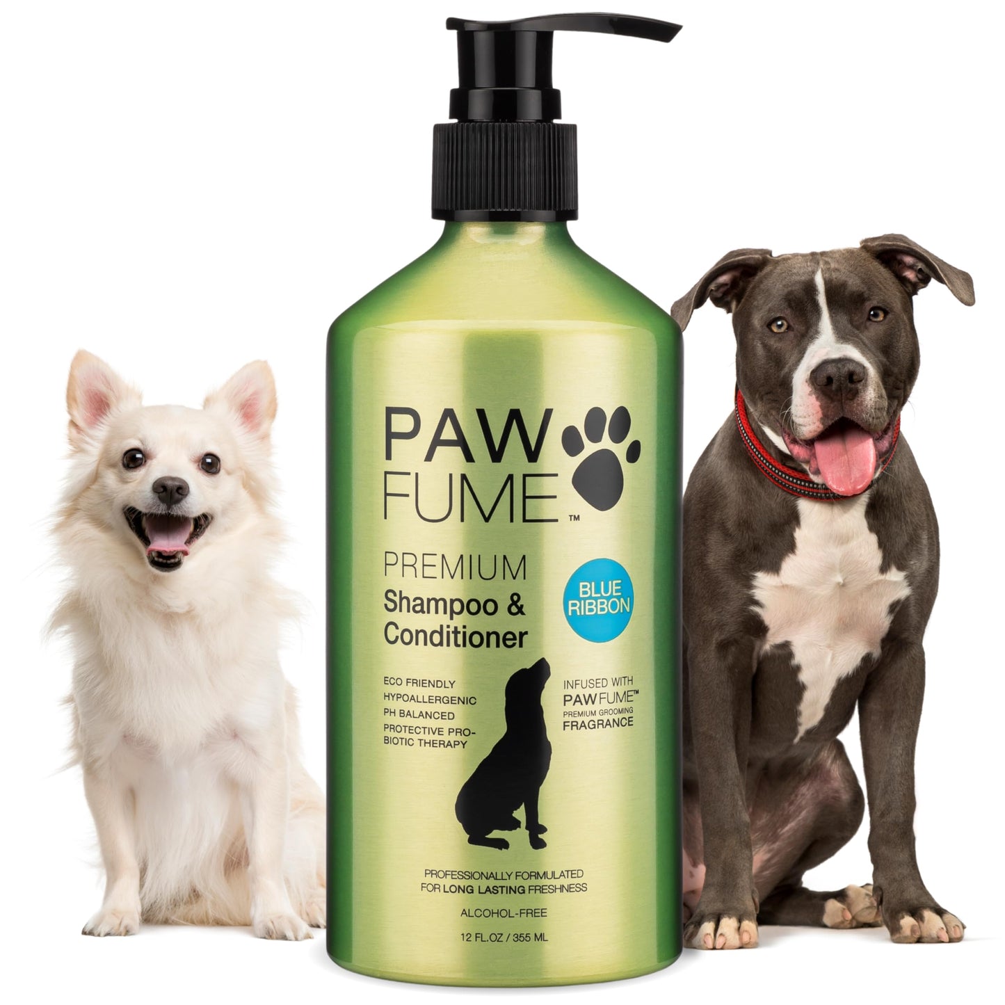 PAWFUME Deshedding Dog Shampoo and Conditioner, Show Dog, 1-Pack