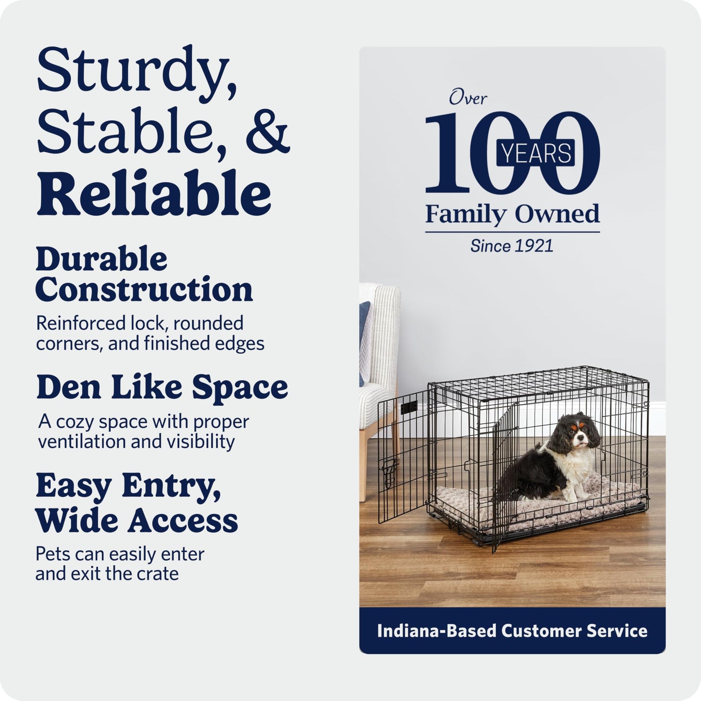Midwest 42-Inch Single Door iCrate, for Large Breeds, 71-90 lbs