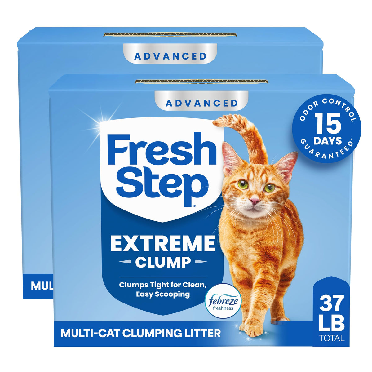 Fresh Step Advanced Heavy Duty Multi Cat Clumping Cat Litter, 17.5 lb.