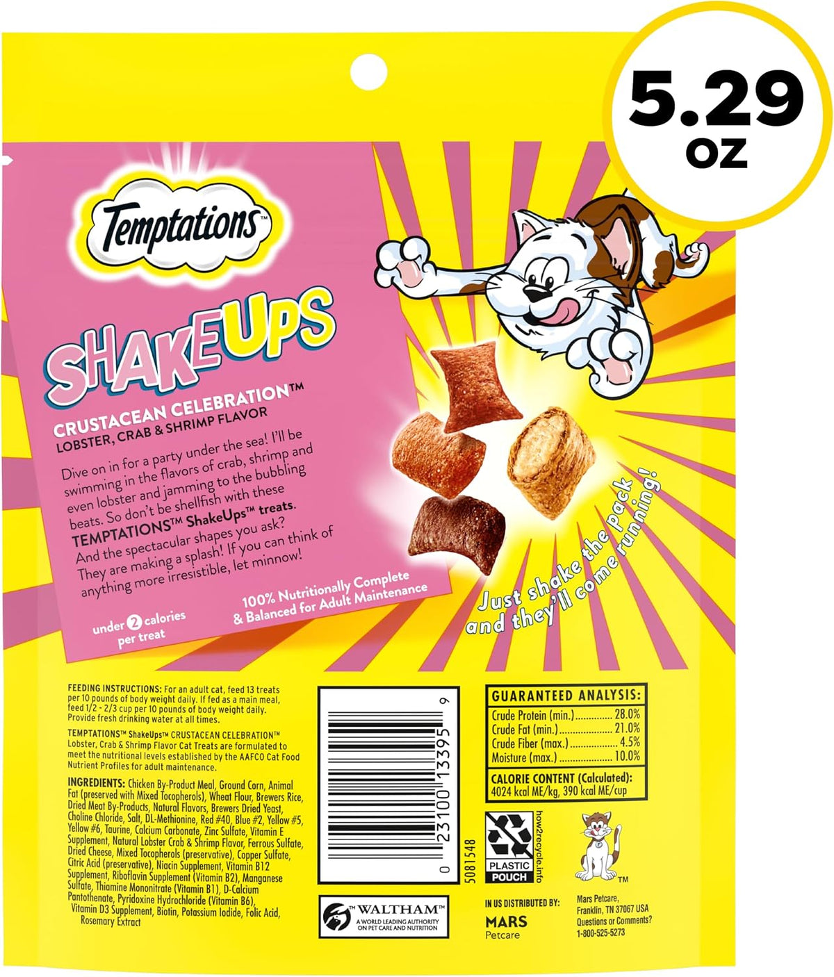 Temptations ShakeUps Cat Treats, Crustacean Celebration, 5.29 oz