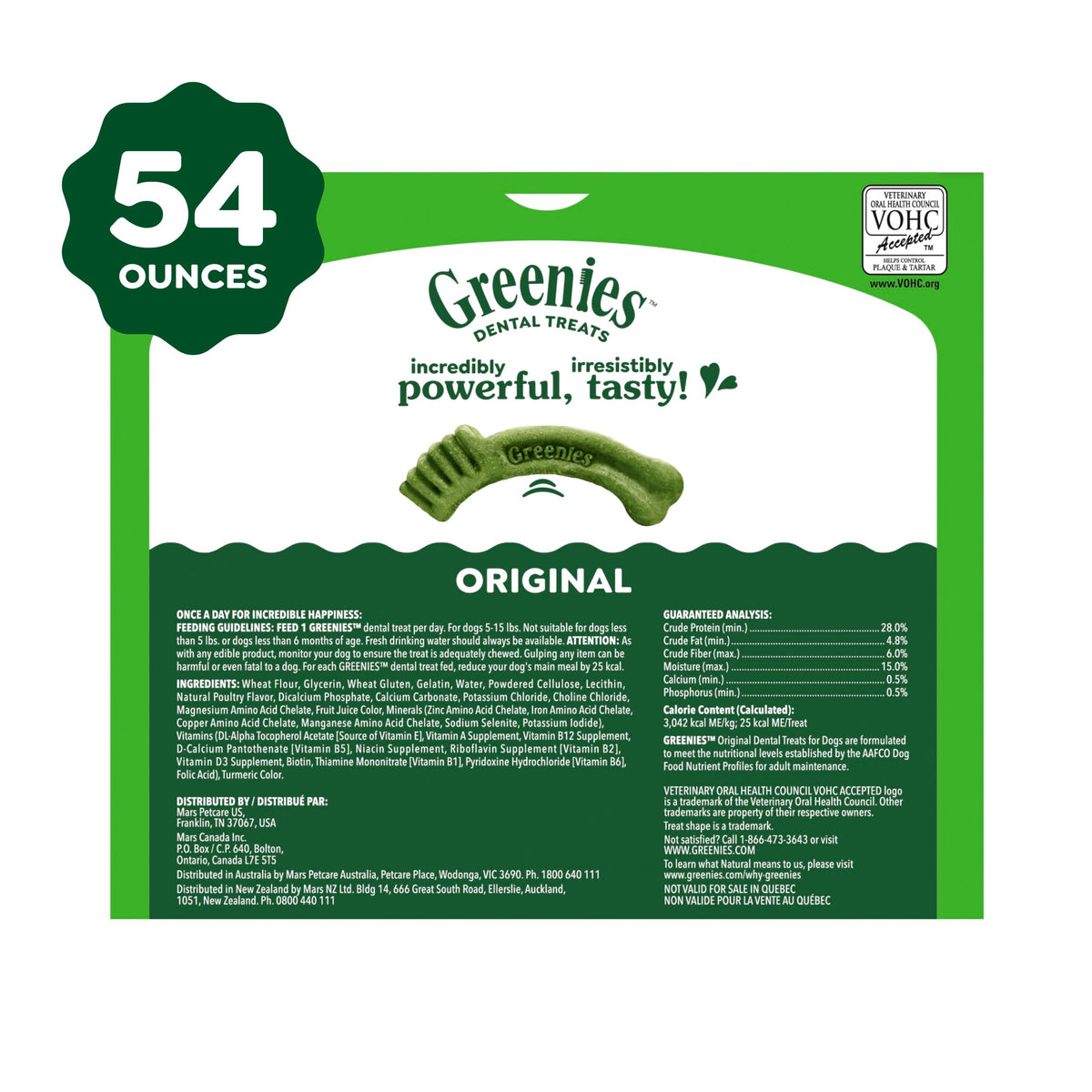 Greenies Teenie Original Natural Dental Dog Treats, Chicken, 43 Count