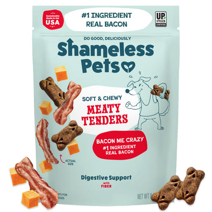 Shameless Pets Meaty Tenders Variety Pack, Soft Dog Treats, 8 Ounce (Pack of 6)