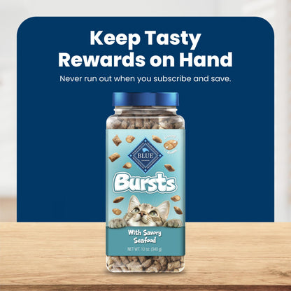 Blue Buffalo Bursts Chicken Crunchy & Creamy Cat Treats, 12 oz