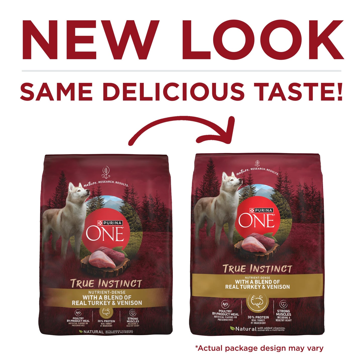 Purina ONE True Instinct Dry Dog Food, Real Turkey & Venison, 7.4 lb Bag