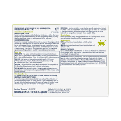 PetArmor Plus Flea and Tick Prevention for Cats, Cat Flea and Tick Treatment, 3 Doses, Waterproof Topical, Fast Acting, Cats Over 1.5 lbs