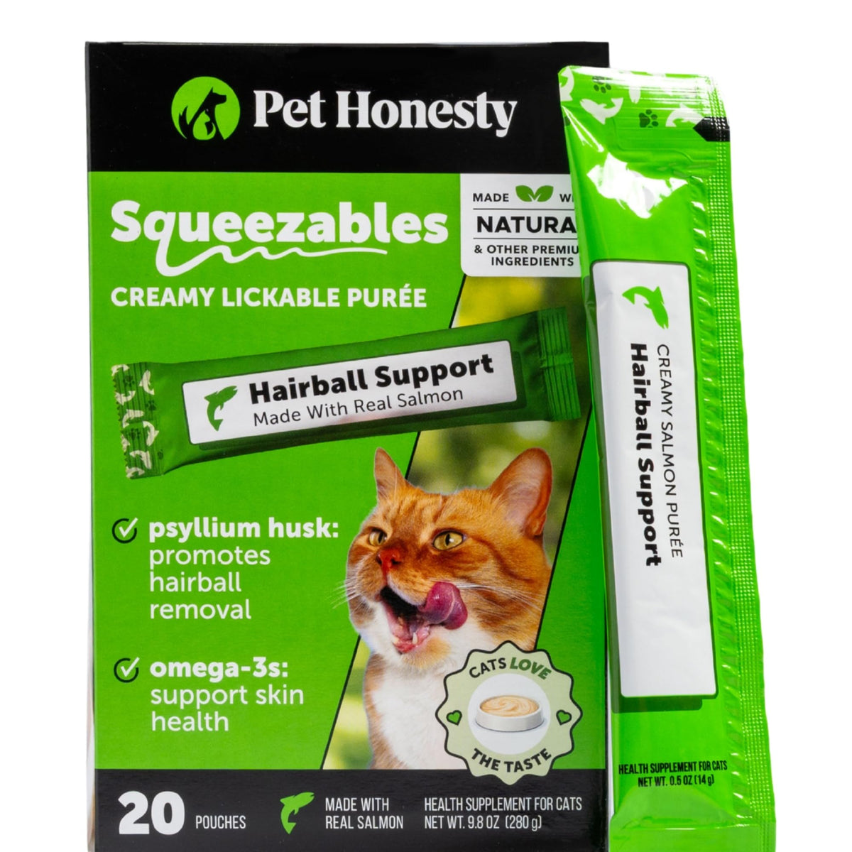 Cat Hairball Remedy Treats - Dual Texture Crunchy Creamy Hairball Treatment for Cats, Furball Relief Control Supplement with Fiber, Fish Oil for Indoor Cats Skin Coat Digestion (90-Day Supply)