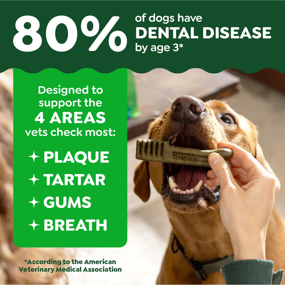 Greenies Teenie Original Natural Dental Dog Treats, Chicken, 43 Count