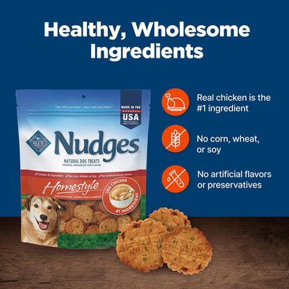 Blue Buffalo Nudges Grillers Steak Dog Treats, 16 oz