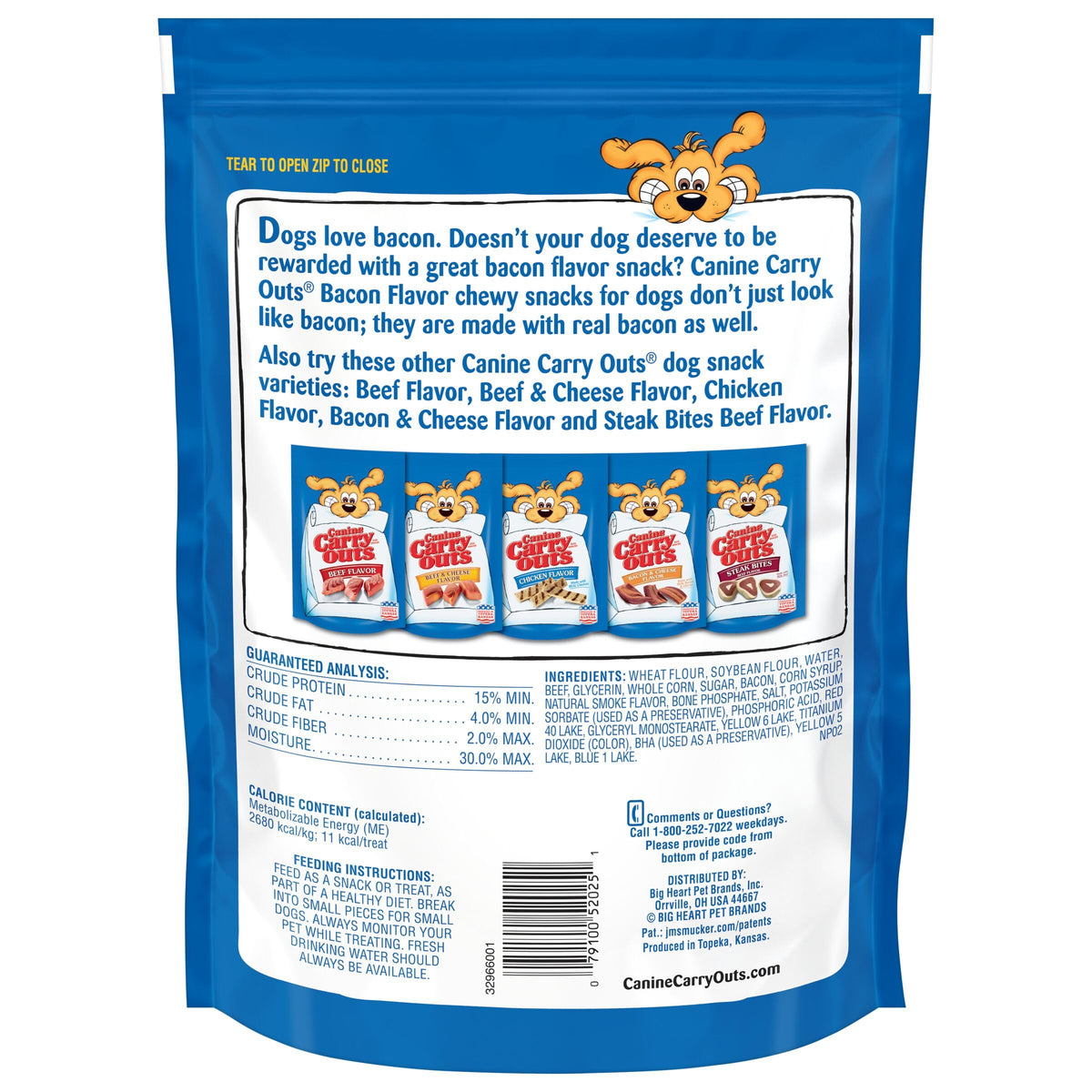 Canine Carry Outs Beef Flavor Dog Treats, 47 Ounce Bag
