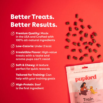 Pupford Soft & Chewy Training Treats for Dogs & Puppies (Chicken, 10 oz, 2 Pack)