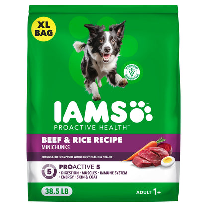 IAMS Proactive Health Adult Minichunks Dry Dog Food, Chicken, 30 lb