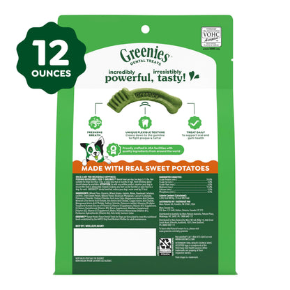 Greenies Teenie Natural Dental Dog Treats, Fresh Mint Flavor, 43 Count