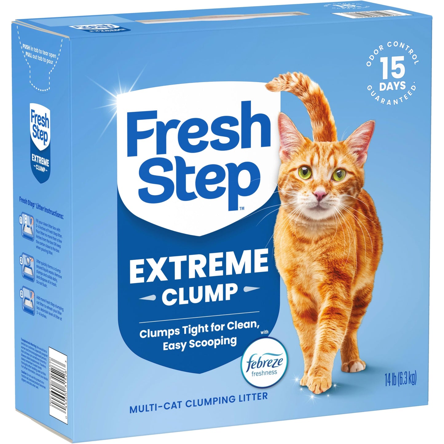 Fresh Step Advanced Odor Shield Clumping Cat Litter with Gain, 18.5 lb, 2Pk