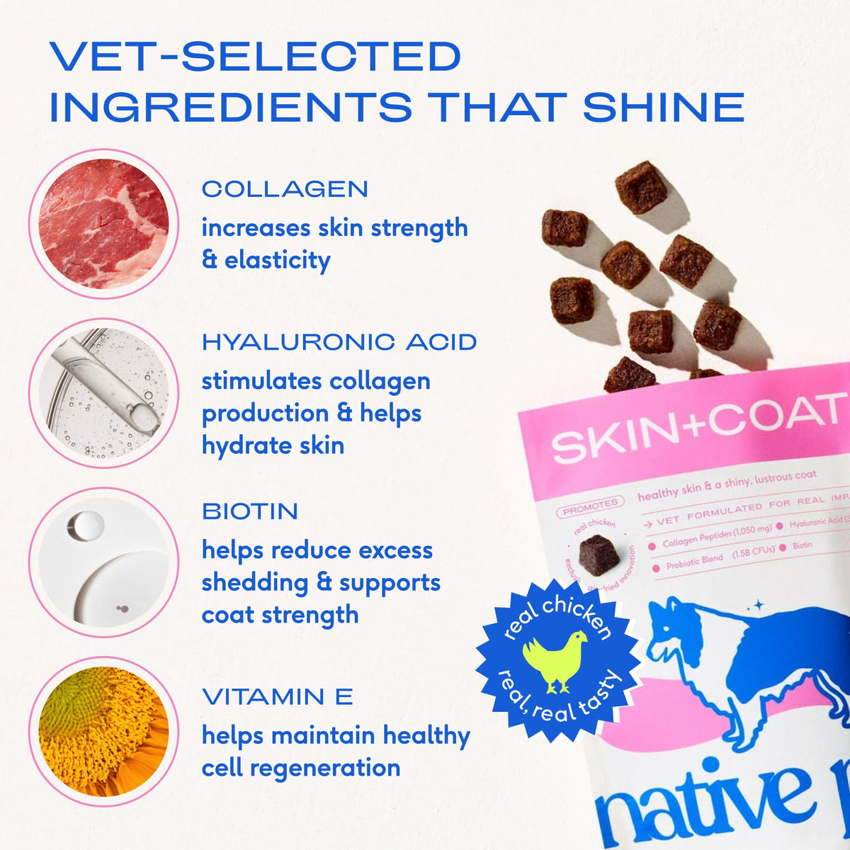 Native Pet Omega 3 Fish Oil for Dogs & Cats – Wild Alaskan Salmon Oil for Dogs Skin and Coat, Supports Joints, Heart & Shedding – Fast-Absorbing Omega 3 6 9 Liquid Supplement – 8oz