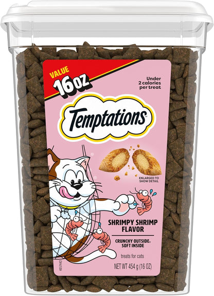 Temptations Classic Crunchy Cat Treats, Shrimpy Shrimp, 16 oz