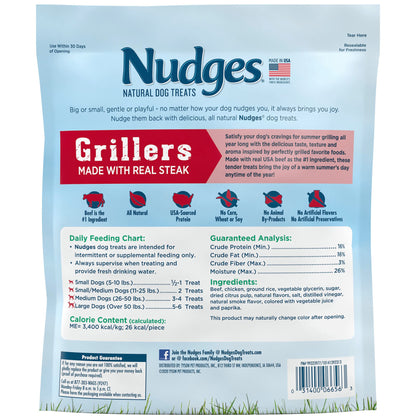 Blue Buffalo Nudges Grillers Steak Dog Treats, 16 oz