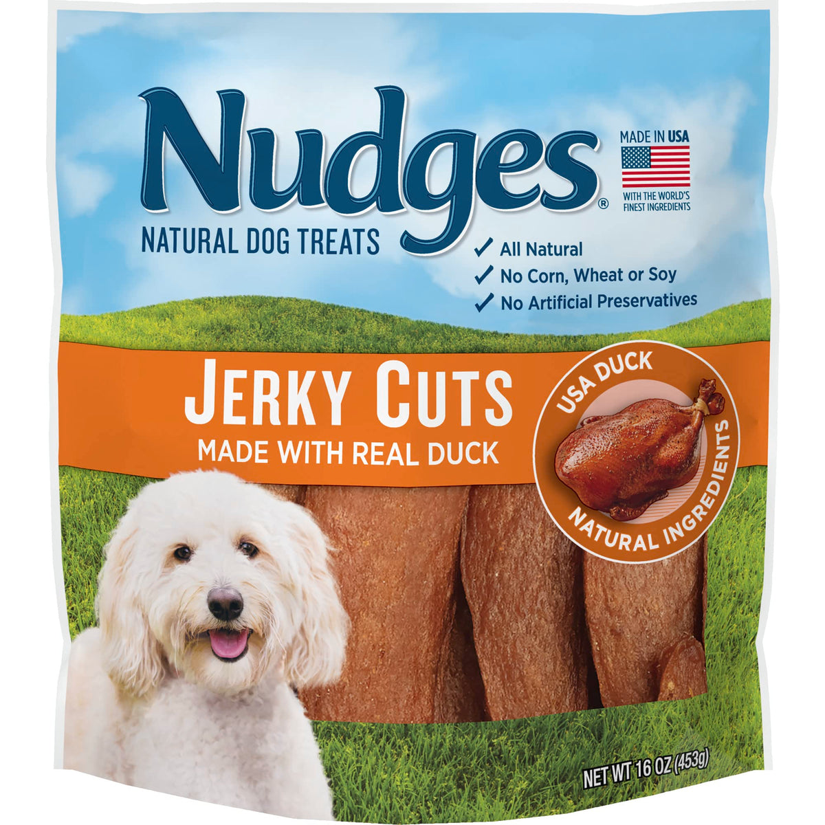 Blue Buffalo Nudges Jerky Cuts Chicken & Duck Dog Treats, 36 oz