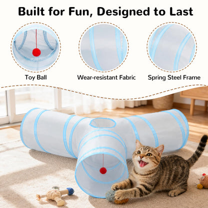 Tempcore Pet Tunnel Tube Cat Toys, Cat Tunnels for Indoor Cats