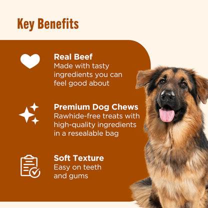 Nutrish Soup Bones Dog Chews, 6.3 oz. Bag, Pack of 8 (Rachael Ray)