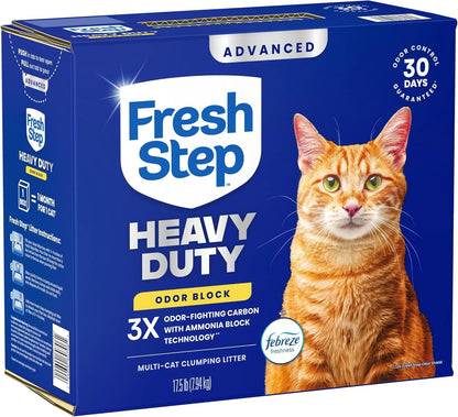 Fresh Step Advanced Heavy Duty Multi Cat Clumping Cat Litter, 17.5 lb.