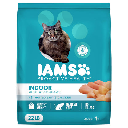 IAMS Proactive Health Indoor Dry Cat Food, Chicken & Turkey, 7 lb