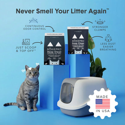 Boxie Probiotic Natural Lightweight Cat Litter 40+ Day Odor Control 11.5 lb