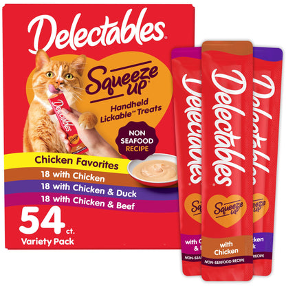 Delectables Squeeze Up Non-Seafood Variety Pack Lickable Cat Treat, 20 Count (Pack of 1)