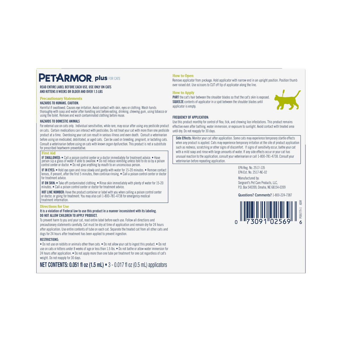PetArmor Plus Flea & Tick Topical Dogs 5-22 lbs, 3-Month