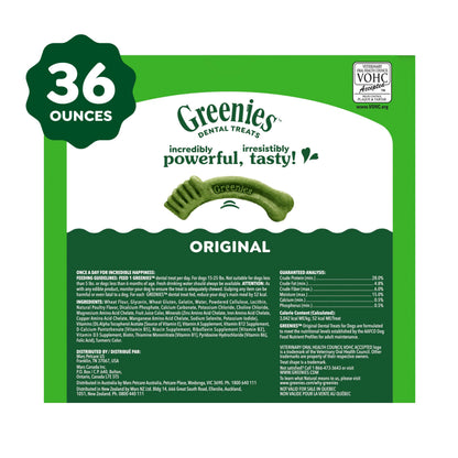 Greenies Petite Natural Dental Dog Treats, Original Flavor, 30 Count
