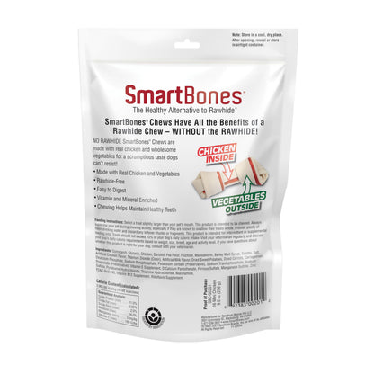 SmartBones Mini Bones Rawhide-Free Dog Treat, with Real Chicken, 56 Count