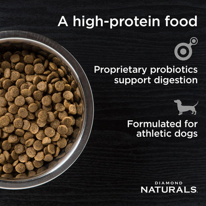 Diamond Naturals Small Breed Adult Dry Dog Food, Chicken & Rice, 18lb