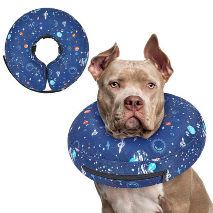 Supet Inflatable Dog Cone Collar for Small Dogs Puppies Cats, Soft Dog Cone Alternative After Surgery for Puppies Cats to Stop Licking