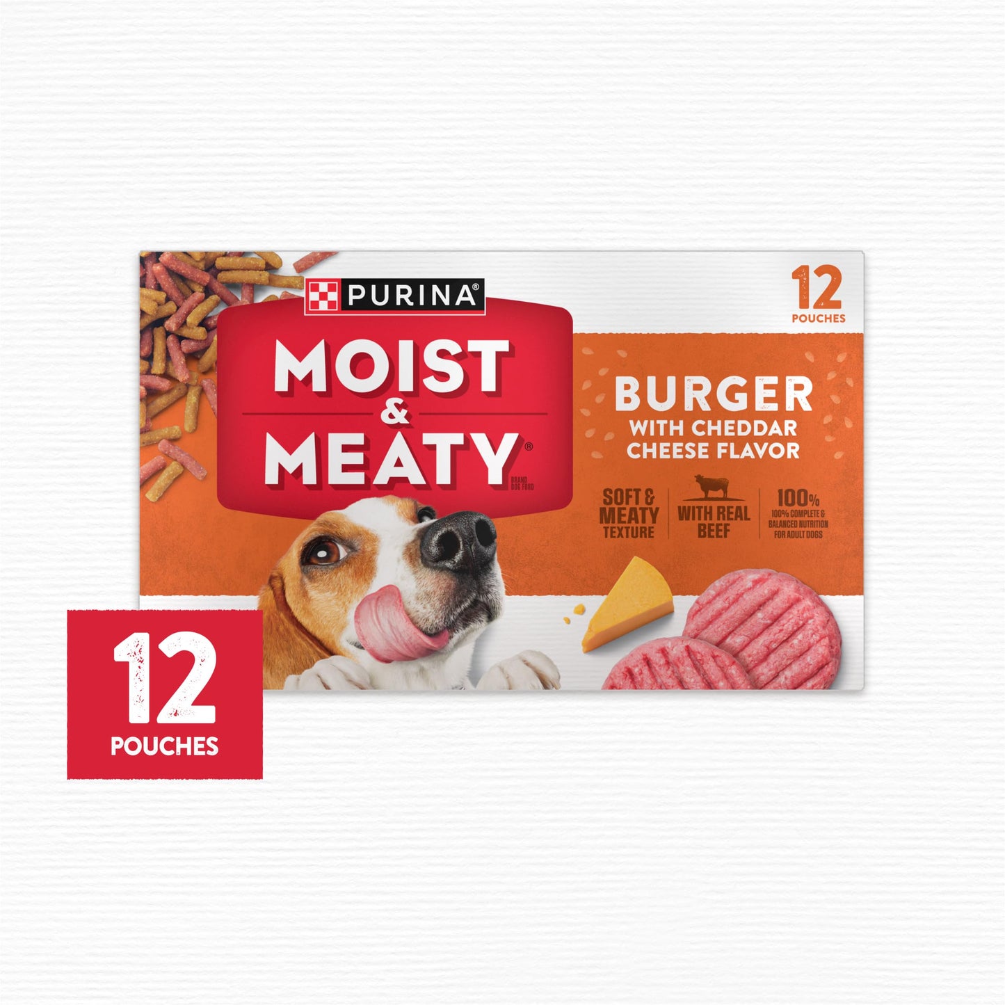 Purina Moist & Meaty Soft Dog Food Pouches, 36 ct