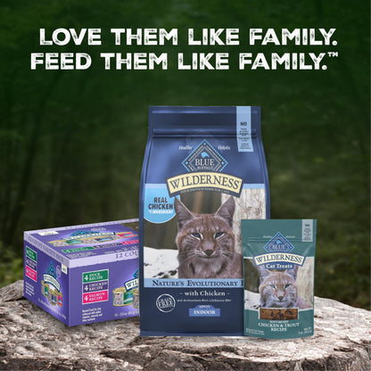 Blue Buffalo Wilderness Variety Pack Adult Paté Wet Cat Food, 3 oz, 12 ct