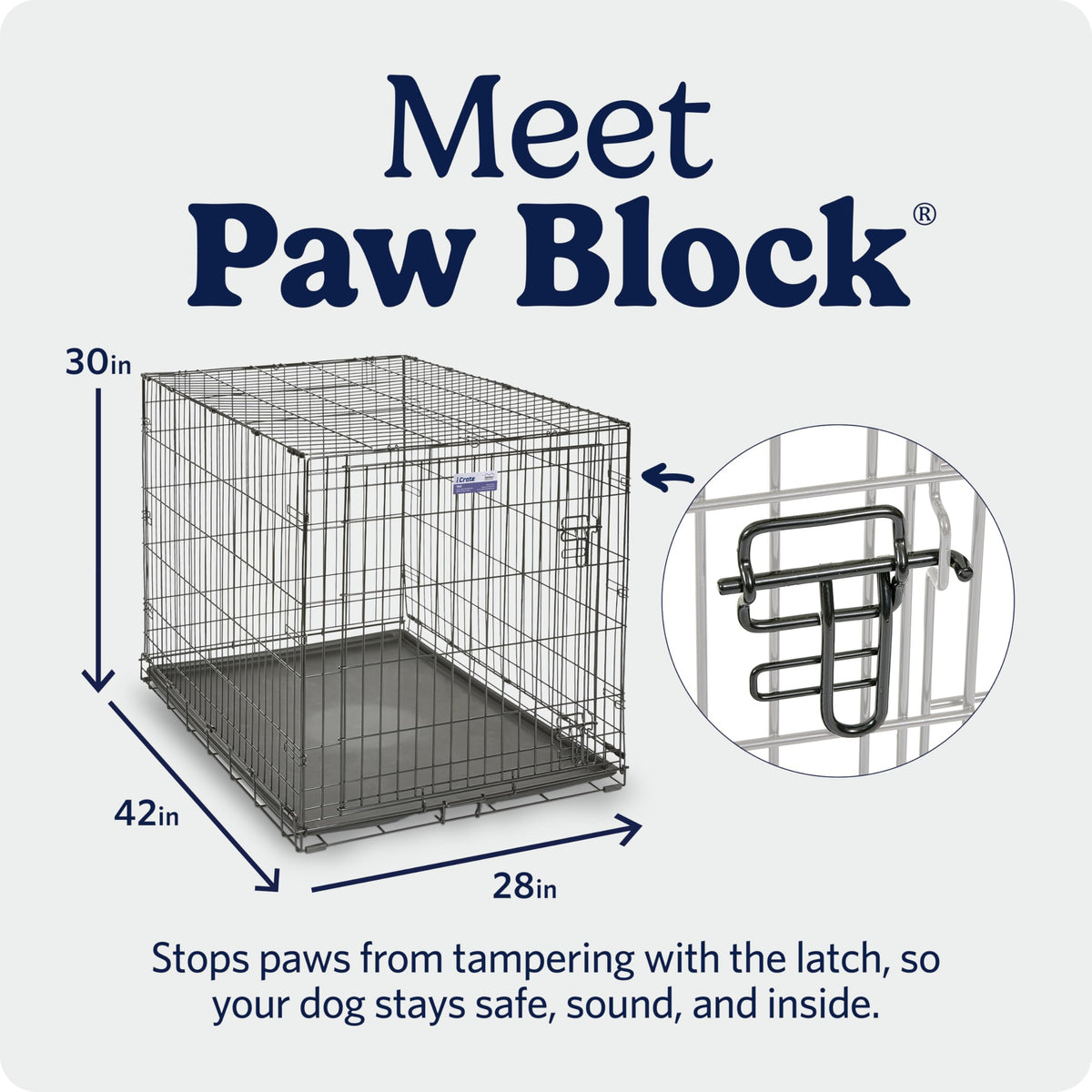 Midwest 30-Inch Single Door iCrate, for Medium Breeds, 21-40 lbs