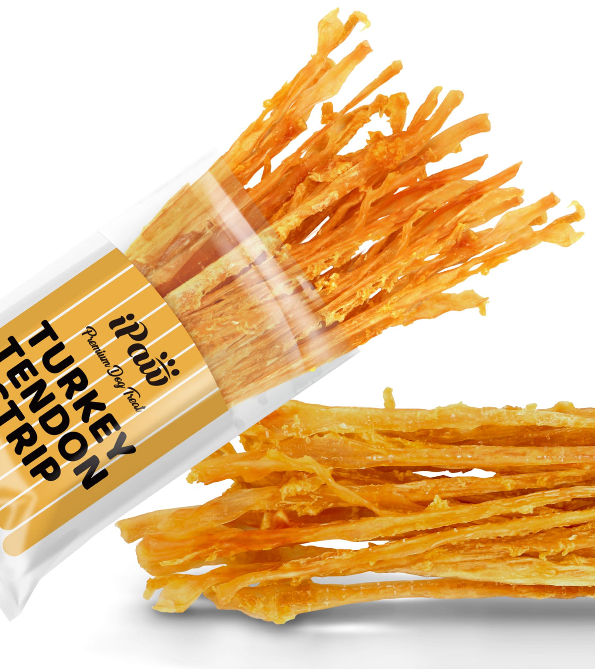 iPaw Turkey Tendon for Dogs Value Pack, All Natural Human Grade Puppy Chew