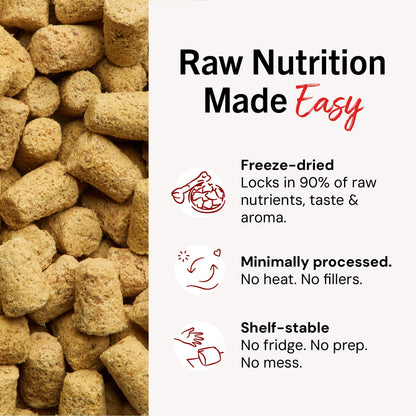 Stella & Chewy's Freeze-Dried Raw Chicken Meal Mixers- Dog Food Topper & Mixer - Made with 95% Cage-Free Chicken, Organs & Bone - Perfect for Picky Eaters - Grain-Free, 2.19 Pound (Pack of 4)