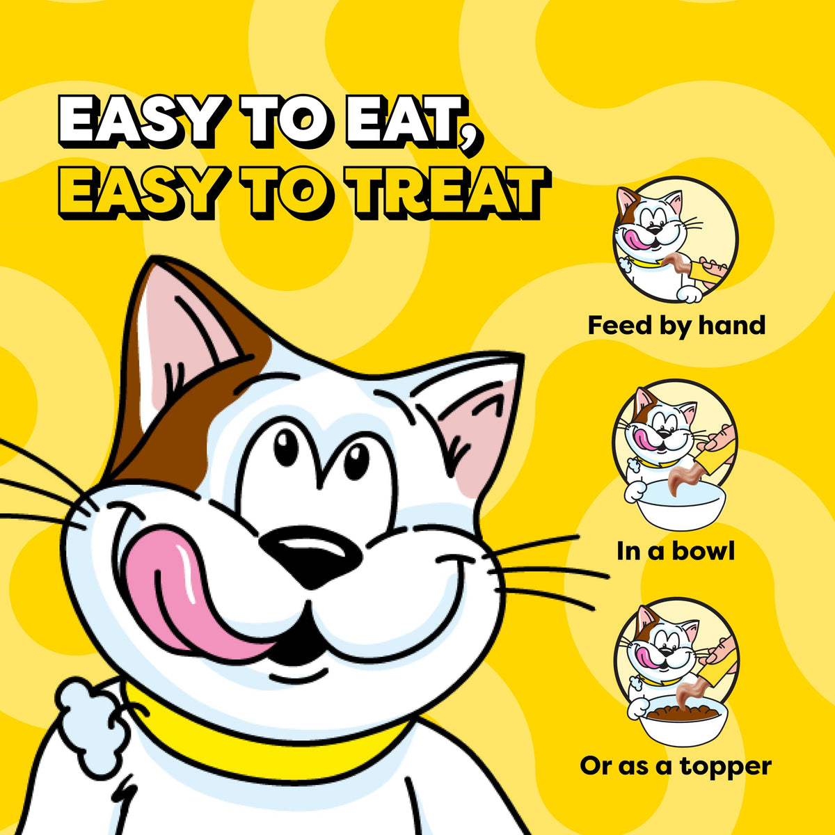 Temptations Creamy Puree Cat Treats, Chicken, Salmon & Tuna, 24 Count