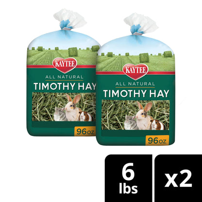 Kaytee Timothy Hay, High Fiber for Rabbits, Guinea Pigs, 32 Ounces