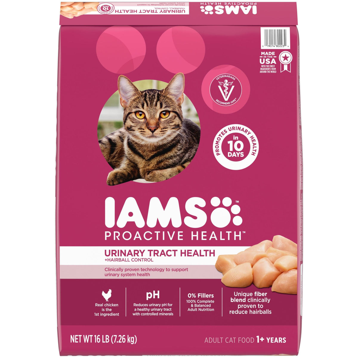 IAMS Proactive Health Urinary Tract Health Dry Cat Food, Chicken, 7 lb