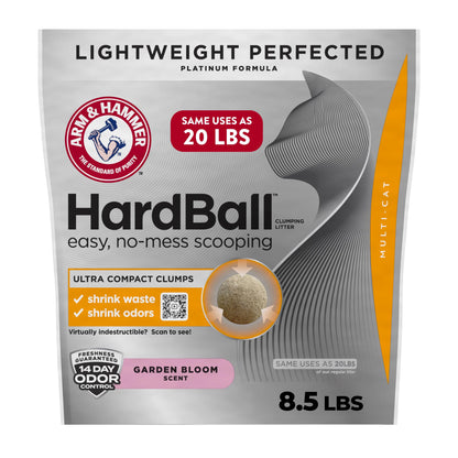 ARM & HAMMER HardBall Clumping Cat Litter, Garden Bloom, 14.5 Lbs