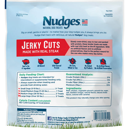 Blue Buffalo Nudges Jerky Cuts Chicken & Duck Dog Treats, 36 oz
