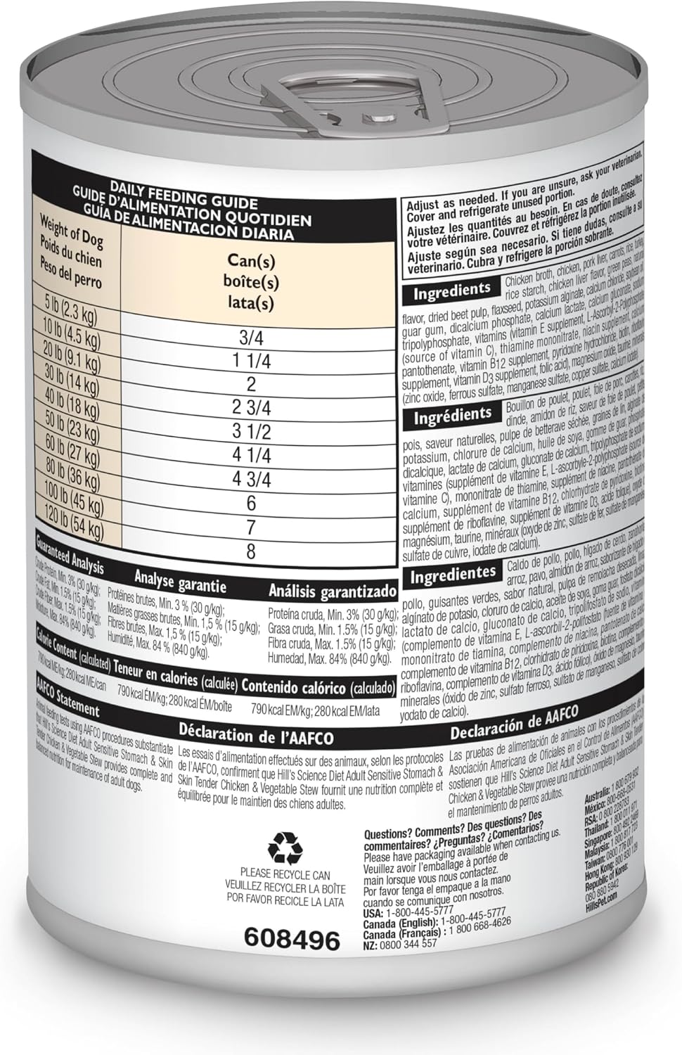 Hill's Science Diet Sensitive Stomach & Skin Wet Dog Food