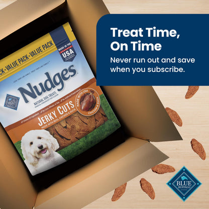 Blue Buffalo Nudges Jerky Cuts Chicken & Duck Dog Treats, 16 oz