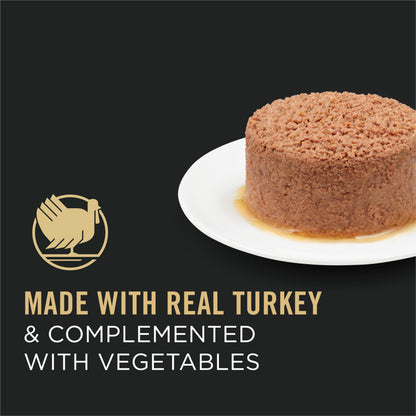 Purina Pro Plan High Protein Cat Food Gravy, Turkey and Pasta Entree - (24) 3 oz. Pull-Top Cans