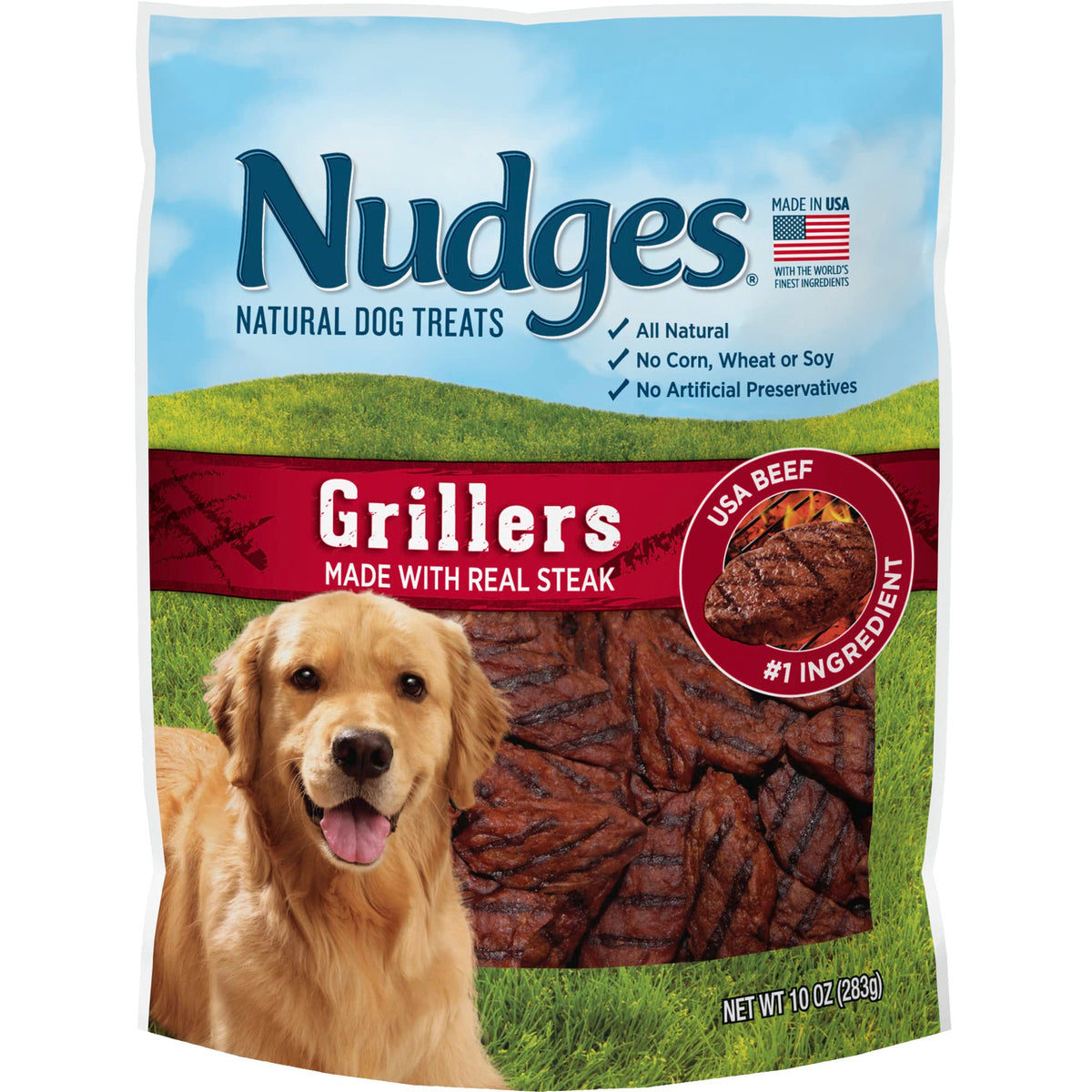 Blue Buffalo Nudges Grillers Steak Dog Treats, 16 oz