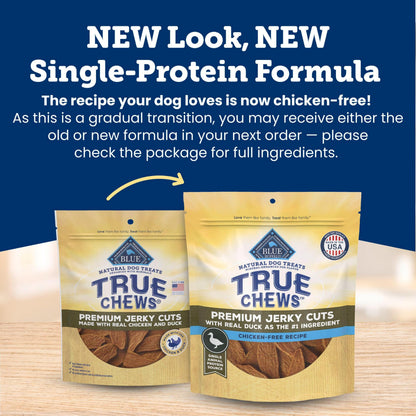 Blue Buffalo True Chews Premium Jerky Cuts Steak Dog Treats, 10 oz