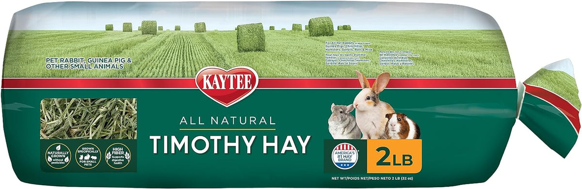 Kaytee Timothy Hay, High Fiber for Rabbits, Guinea Pigs, 32 Ounces